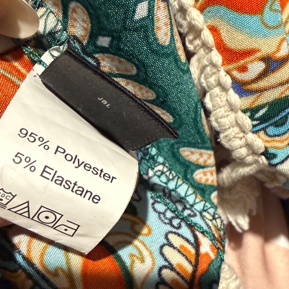 Boho Paisley Print Tassel Hem Cami Dress Sz.XS - Picture 9 of 13